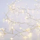 Fairy Lights 300 CLUSTER LED Λαμπάκια σε Σειρά Ρεύματος , Ασημί Καλώδιο Χαλκού Και 8 Προγράμματα, Θερμό Λευκό 3m+3m 6W IP44 - ACA Christmas