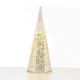 "SILVER & WHITE SEQUIN CONE TREE" 20 WW LED ΛΑΜΠΑΚΙΑ ΜΠΑΤΑΡΙΑΣ 3ΧΑΑ,IP20 Φ18.5Χ50CM