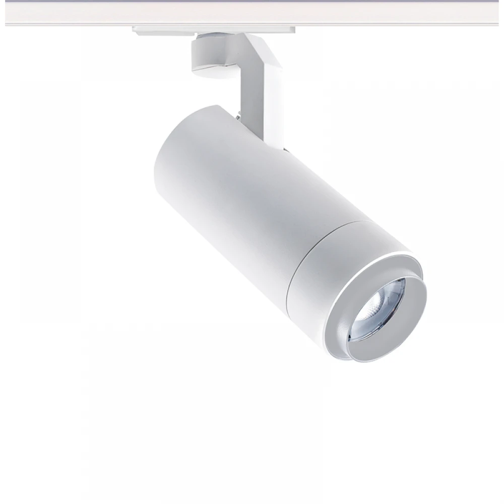 LED ΣΠΟΤ ΡΑΓΑΣ 4 ΚΑΛΩΔΙΩΝ ZOOMABLE 15W 3000K 1-PHASE 20-50° 1450LM MAX. 230V AC Ra80 5YRS