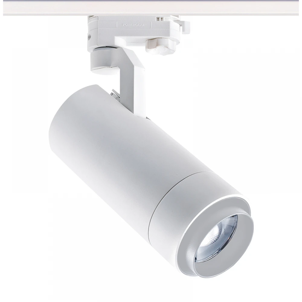 LED ΣΠΟΤ ΡΑΓΑΣ 4 ΚΑΛΩΔΙΩΝ ZOOMABLE 25W 3000K 3-PHASE 25-60° 2800LM MAX. 230V AC Ra80 5YRS