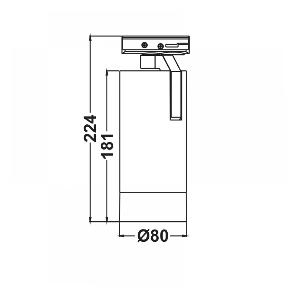 LED ΣΠΟΤ ΡΑΓΑΣ 2 ΚΑΛΩΔΙΩΝ ZOOMABLE 25W 4000K 1-PHASE 25-60° 3000LM MAX. 230V AC Ra80 5YRS