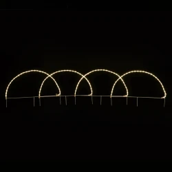 4 ΘΟΛΟΙ 124 LED 5,2m ΦΩΤΟΣΩΛΗΝΑ ΘΕΡΜΟ ΛΕΥΚΟ FLASH IP44, 86*57cm