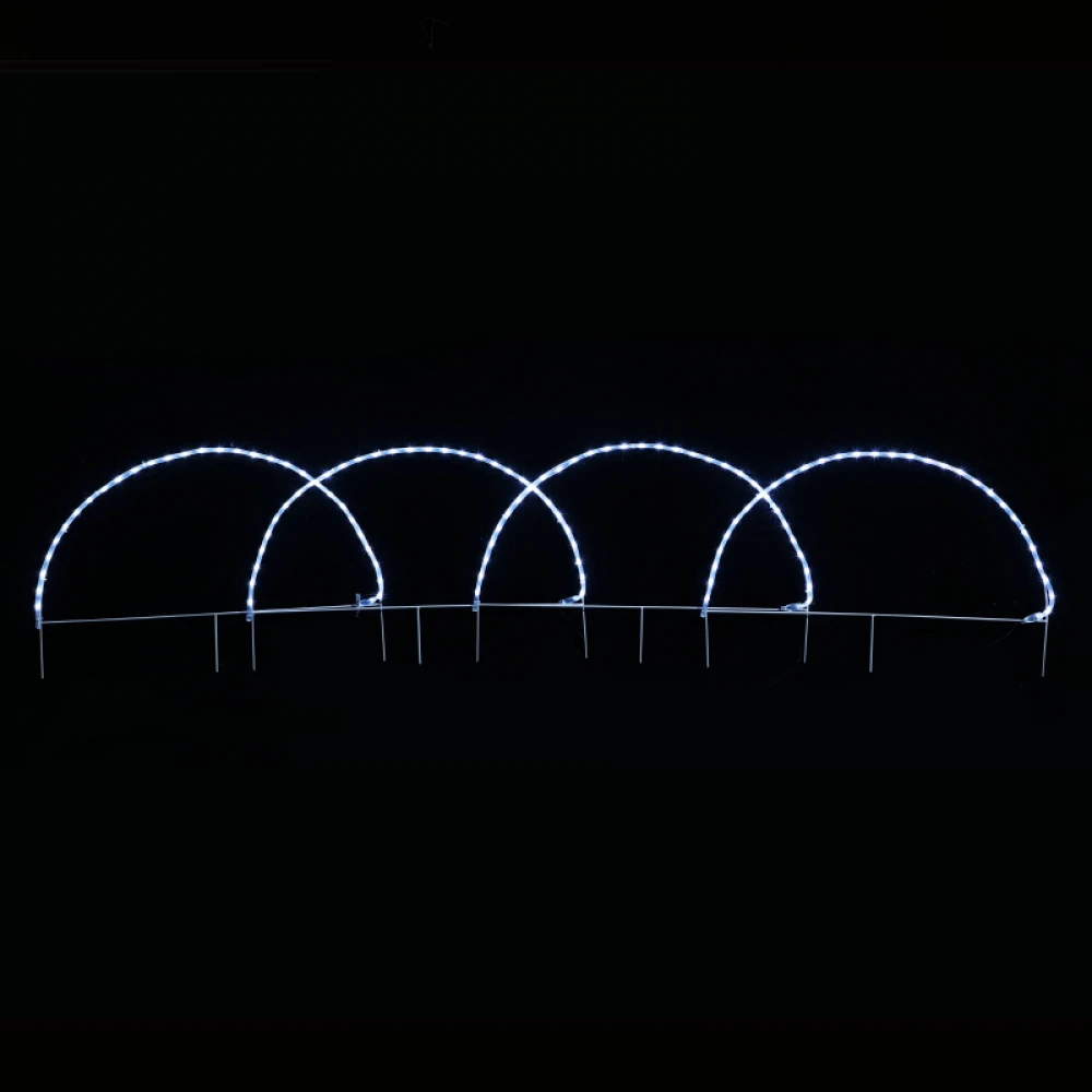 4 ΘΟΛΟΙ 124 LED 5,2m ΦΩΤΟΣΩΛΗΝΑ ΨΥΧΡΟ ΛΕΥΚΟ FLASH IP44, 86*57cm
