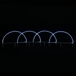 4 ΘΟΛΟΙ 124 LED 5,2m ΦΩΤΟΣΩΛΗΝΑ ΨΥΧΡΟ ΛΕΥΚΟ FLASH IP44, 86*57cm