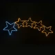 5 STARS 144 LED 6m  ΦΩΤΟΣΩΛΗΝΑ ΛΕΥΚΟ & ΚΙΤΡΙΝΟ FLASH IP65, 150*50cm