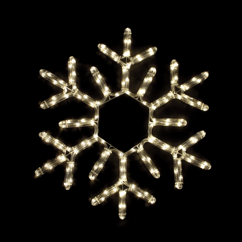 "SNOWFLAKE" 144 LED ΣΧΕΔΙΟ 6m ΦΩΤΟΣΩΛΗΝΑ ΘΕΡΜΟ ΛΕΥΚΟ FLASH IP44 56cm