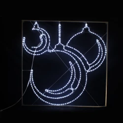 "THREE CHRISTMAS BALL",414 LED ΕΠΙΣΤΗΛΟ ΣΧΕΔΙΟ 11.5m ΦΩΤΟΣΩΛΗΝΑ ΨΥΧΡΟ ΛΕΥΚΟ ΣΤΑΘΕΡΟ IP44,120x120CM