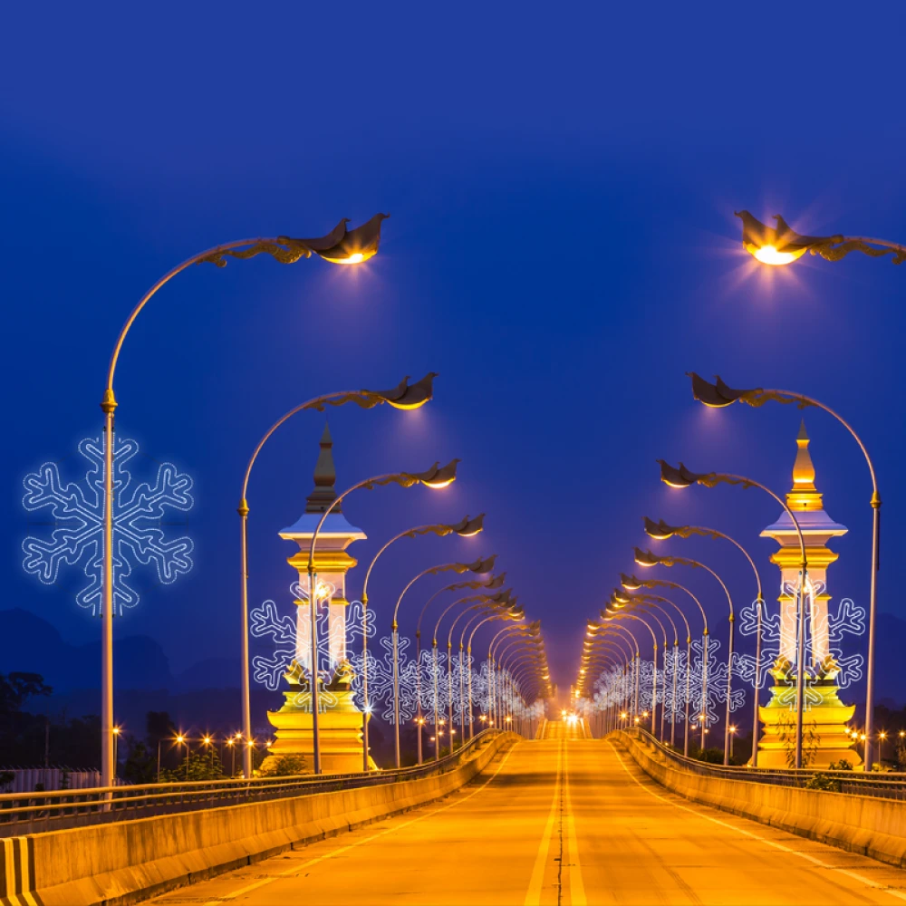 "HALF SNOWFLAKE", 684 LED ΕΠΙΣΤΗΛΟ ΣΧΕΔΙΟ 19m ΦΩΤΟΣΩΛΗΝΑ ΨΥΧΡΟ ΛΕΥΚΟ ΣΤΑΘΕΡΟ IP44 100x240CM