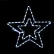 "DOUBLE STARS" 72 LED ΣΧΕΔΙΟ 3m ΦΩΤΟΣΩΛΗΝΑ ΨΥΧΡΟ ΛΕΥΚΟ FLASH IP44 55cm