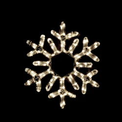 "SNOWFLAKE" 96 LED ΣΧΕΔΙΟ 4m ΦΩΤΟΣΩΛΗΝΑ ΘΕΡΜΟ ΛΕΥΚΟ IP65 38cm