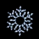  "SNOWFLAKE" 96 LED ΣΧΕΔΙΟ 4m ΦΩΤΟΣΩΛΗΝΑ ΨΥΧΡΟ ΛΕΥΚΟ IP44 38cm
