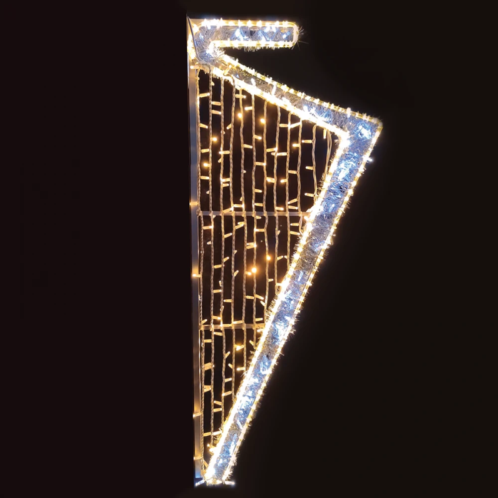 Χριστουγεννιάτικη Διακοσμητική Παράσταση 9,6m Με 360Led 9,6m Με Θερμό και Ψυχρό Φως 150x60εκ. IP65