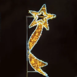 Λαμπάκια Σειρές Falling Star With Ribbon 372 LED Θερμό-Ψυχρό Φως IP65 1,5μ Καλώδιο
