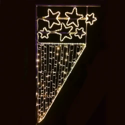 6 Star Waterfall Επίστηλο LED Δρόμου Με 464Led IP65 39W Θερμό Λευκό