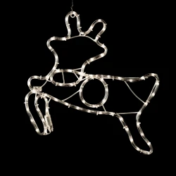 "REINDEER" 72 LED ΣΧΕΔΙΟ 3m ΦΩΤΟΣΩΛΗΝΑ ΨΥΧΡΟ ΛΕΥΚΟ IP44 47x49cm