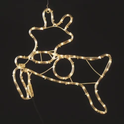 "REINDEER" 72 LED ΣΧΕΔΙΟ 3m ΦΩΤΟΣΩΛΗΝΑ ΘΕΡΜΟ ΛΕΥΚΟ IP44 47x49cm