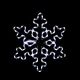 "SNOWFLAKE" 96 LED ΣΧΕΔΙΟ 4m ΦΩΤΟΣΩΛΗΝΑ ΨΥΧΡΟ ΛΕΥΚΟ FLASH IP44 56cm