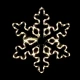 "SNOWFLAKE" 96 LED ΣΧΕΔΙΟ 4m ΦΩΤΟΣΩΛΗΝΑ ΘΕΡΜΟ ΛΕΥΚΟ FLASH IP44 56cm