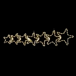 "7 STARS" 144LED ΣΧΕΔΙΟ 6m ΦΩΤΟΣΩΛΗΝΑ ΘΕΡΜΟ ΛΕΥΚΟ FLASH IP44 119x37cm