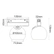 ΜΑΥΡΟ ΜΑΤ ΜΑΓΝΗΤΙΚΟ ΣΠΟΤ 48V DC 12W 3000K 1000LM 36° OSRAM RA90 Φ100*134MM