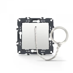 PRIME ΜΠΟΥΤΟΝ ΤΡΑΒΗΧΤΟ ΜΕ ΚΛΙΠ 1P 10A 250VAC IP20 ΛΕΥΚΟ ACA