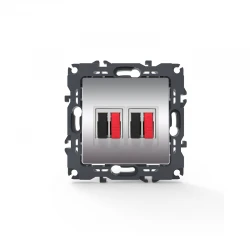 PRIME ΠΡΙΖΑ ΗΧΕΙΩΝ ΔΙΠΛΗ ΜΕ ΚΛΙΠ 36-230VAC IP20 MAT ΑΛΟΥΜΙΝΙΟ ACA