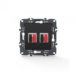 PRIME ΠΡΙΖΑ ΗΧΕΙΩΝ ΔΙΠΛΗ ΜΕ ΚΛΙΠ 36-230VAC IP20 MAT ΑΝΘΡΑΚΙ ACA