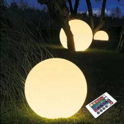 ΗΛΙΑΚΗ/ΕΠΑΝΑΦΟΡΤΙΖΟΜΕΝΗ RGBW LED ΜΠΑΛΑ D35cm IP54 LiFePO4 1800mAh ACA