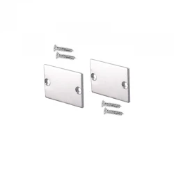 SET OF METAL END CAPS FOR PROFILE P217, 2 PCS WITHOUT HOLE