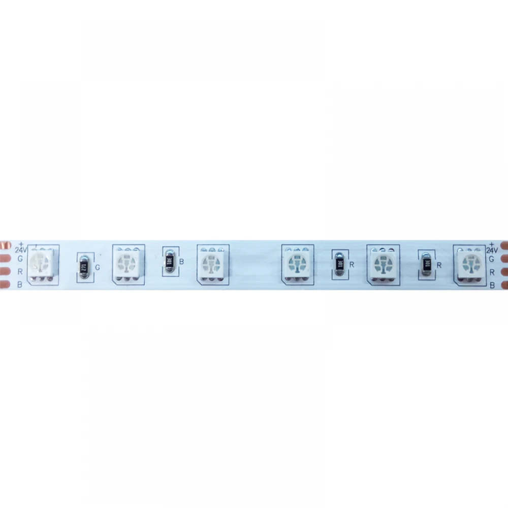 ΛΩΡΙΔΑ LED 5M 14.4W/M 24V DC IP20 RGB 10mm ACA