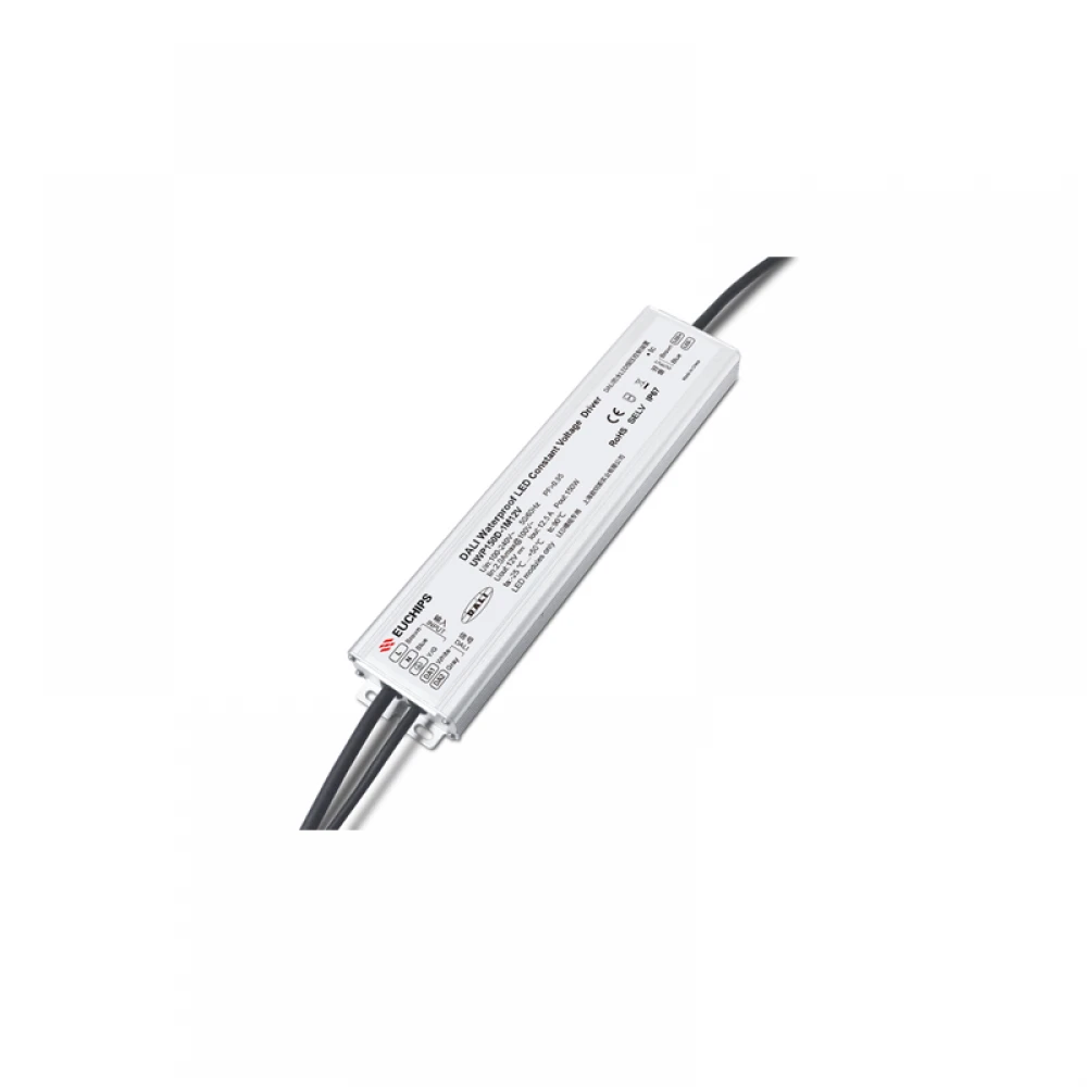 LED CV DALI2 METAL DRIVER 150W 230V AC- 24V DC 6.25A IP67 5YRS EUCHIPS - DALI2-DIM CONSTANT VOLTAGE 6.25A