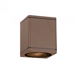 GU10 SQUARE CEILING LUMINAIRE 230V AC RUSTY IP65 GU10 MAX.35W ACA