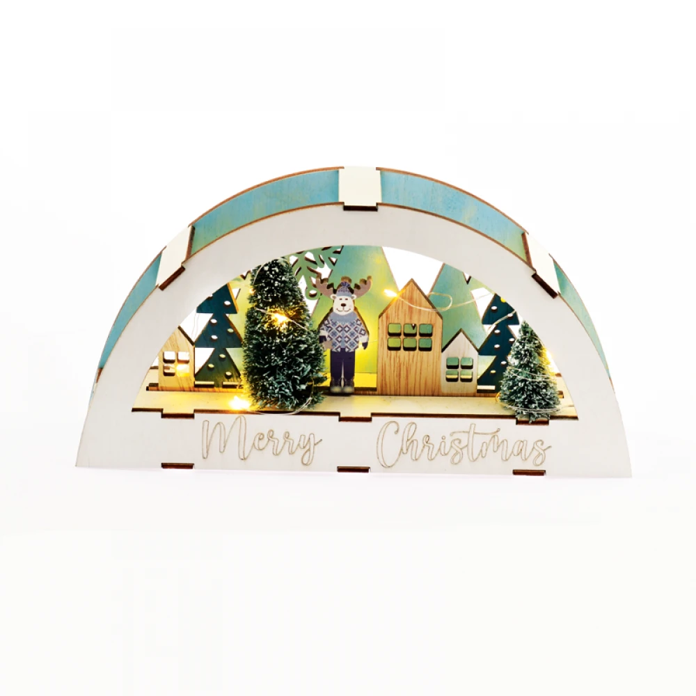 "ΞΥΛΙΝΟ ΔΙΑΚ/ΤΟ XMAS" 10 LED WW ΜΠΑΤΑΡΙΑΣ (2xAAA) IP20 26x5.5x13.5cm