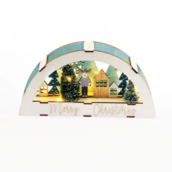 "ΞΥΛΙΝΟ ΔΙΑΚ/ΤΟ XMAS" 10 LED WW ΜΠΑΤΑΡΙΑΣ (2xAAA) IP20 26x5.5x13.5cm