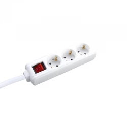 ΠΟΛΥΠΡΙΖΟ 3 ΣΟΥΚΟ ΑΣΦΑΛΕΙΑΣ ΜΕ ΔΙΑΚΟΠΤΗ 16A IP20 ΜΕ ΚΑΛΩΔΙΟ H05VV-F 3x1.5mm2 / ΚΑΘ ΜΗΚΟΥΣ 3m ACA