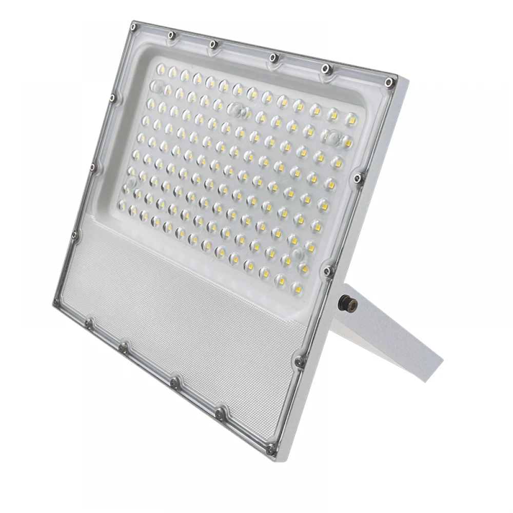 LED SMD WHITE FLOOD LUMINAIRE IP65 100W 6000K 12000Lm 100-277V AC RA80 IK08 5YRS BREATHING VALVE ACA