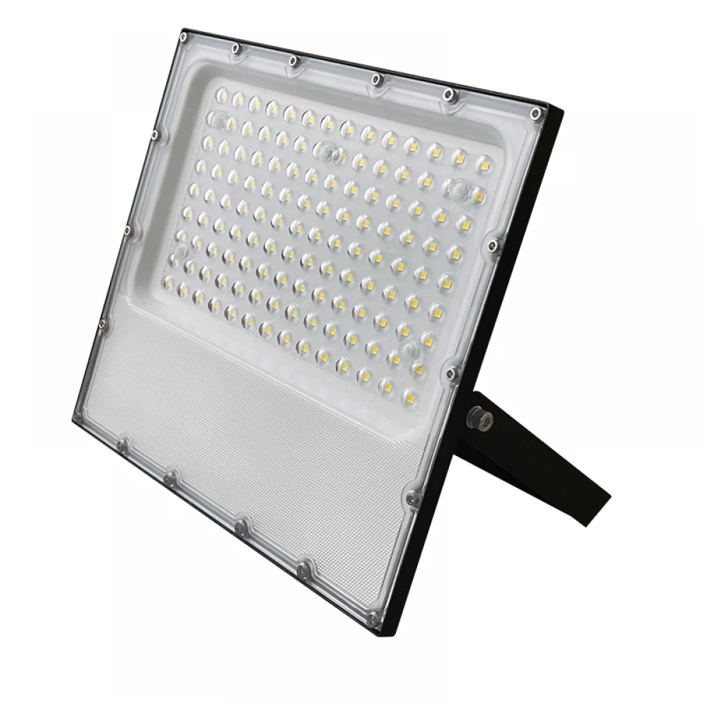 LED SMD BLACK FLOOD LUMINAIRE IP65 150W 6000K 18000Lm 100-277V AC RA80 IK08 5YRS BREATHING VALVE ACA