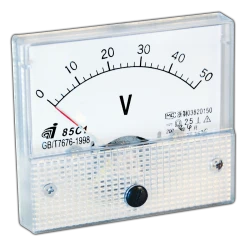 A2-V2 50V DC ΑΝΑΛΟΓΙΚΟ ΒΟΛΤΟΜΕΤΡΟ 0-50V DC ΤΥΠΟΥ ΒΙΔΑΣ