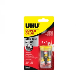 ΚΟΛΛΕΣ ΣΤΙΓΜΗΣ SUPER MINIS 3X1GR BLISTER UHU