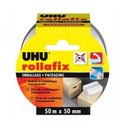 ΤΑΙΝΙΑ ΣΥΣΚΕΥΑΣΙΑΣ ΚΑΦΕ ROLLAFIX 50MX50MM UHU