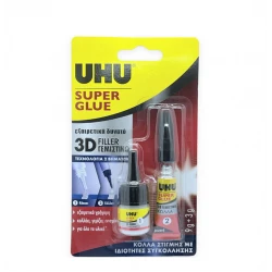 ΚΟΛΛΑ ΣΤΙΓΜΗΣ ΚΑΙ ΓΕΜΙΣΜΑΤΟΣ S.G. 3D FILLER 3GR+9GR BLISTER UHU
