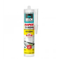 ΣΙΛΙΚΟΝΗ SUPER ΑΝΤΙΜΟΥΧΛΙΚΗ ΔΙΑΦΑΝΗ 300ml (ΚΟΥΖΙΝΑ) BISON