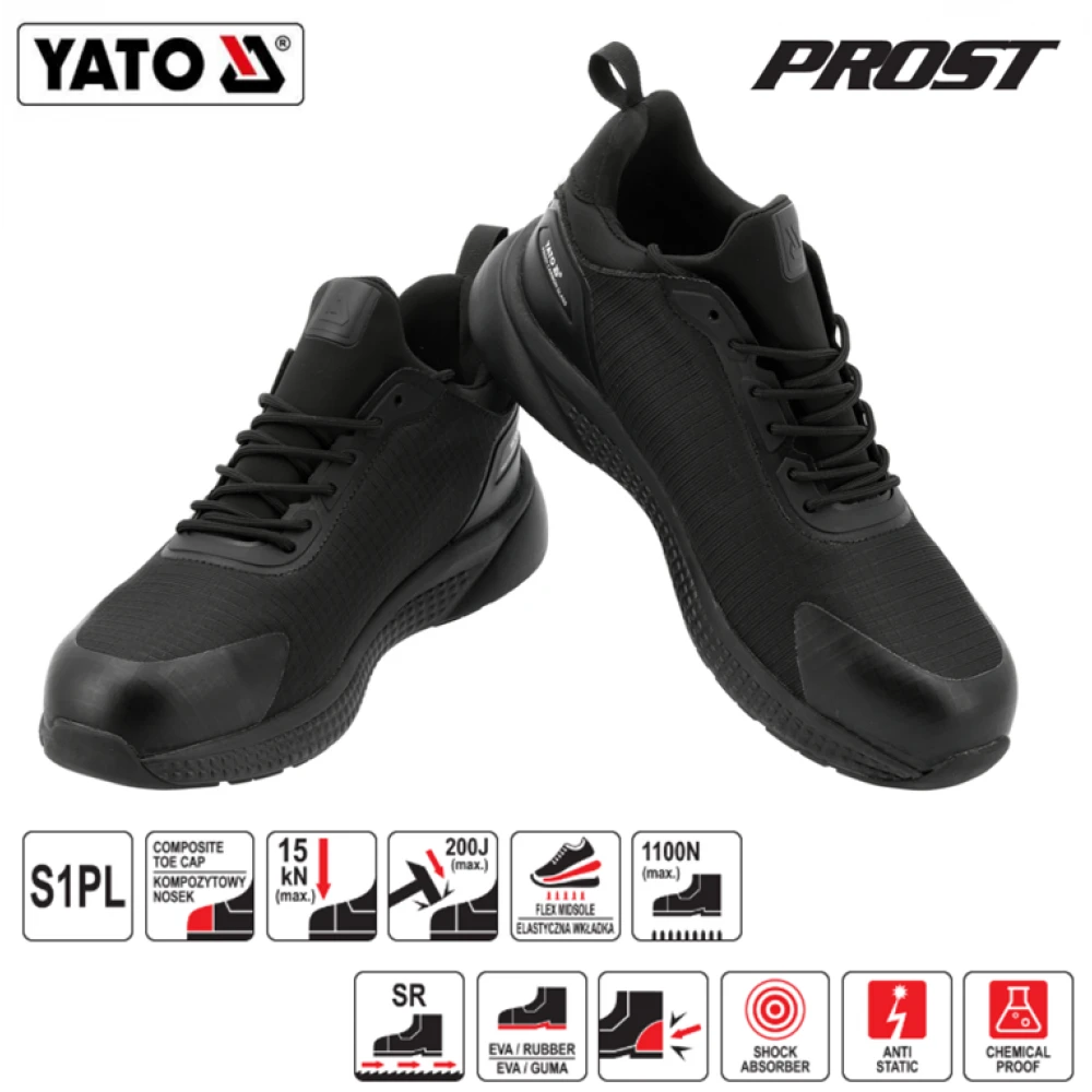 ΠΑΠΟΥΤΣΙ ΑΣΦΑΛΕΙΑΣ PROST S1 PL SR YATO - 42-ΜΕΓΕΘΟΣ