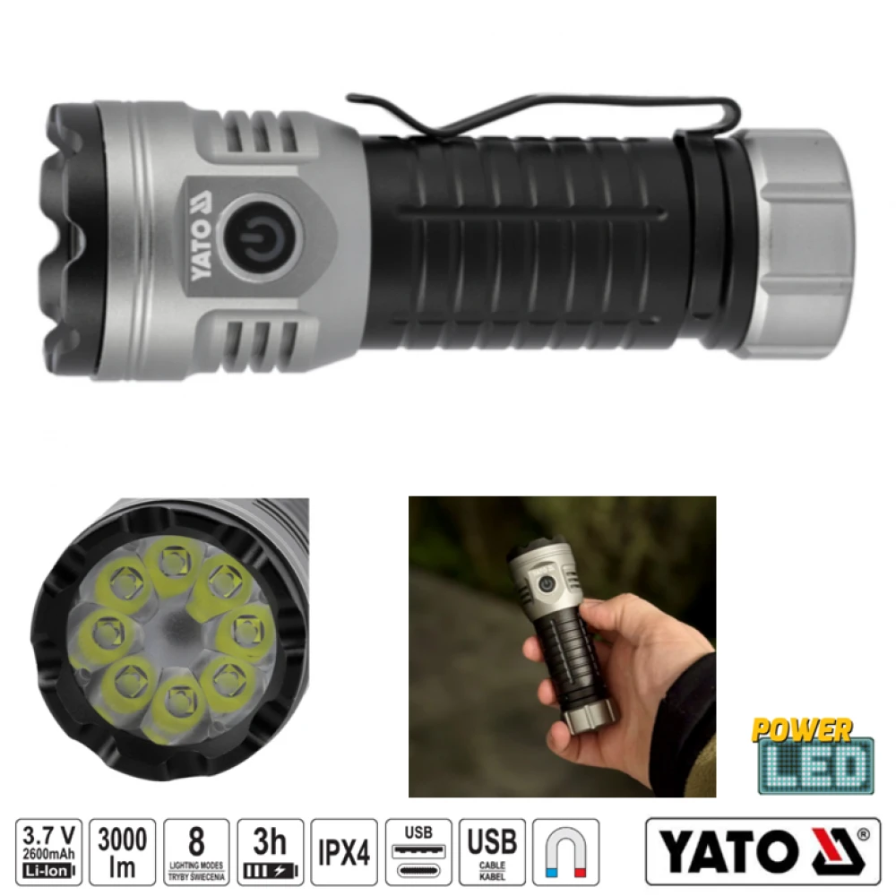 ΦΑΚΟΣ ΕΠΑΝΑΦΟΡΤΙΖΟΜΕΝΟΣ 3000LM YT-085612