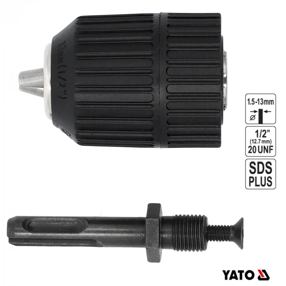 ΤΣΟΚ ΑΥΤΟΜΑΤΟ ΜΕ ΑΝΤΑΠΤΟΡΑ SDS PLUS 1/2-13ΜΜ ΥΤ-820305