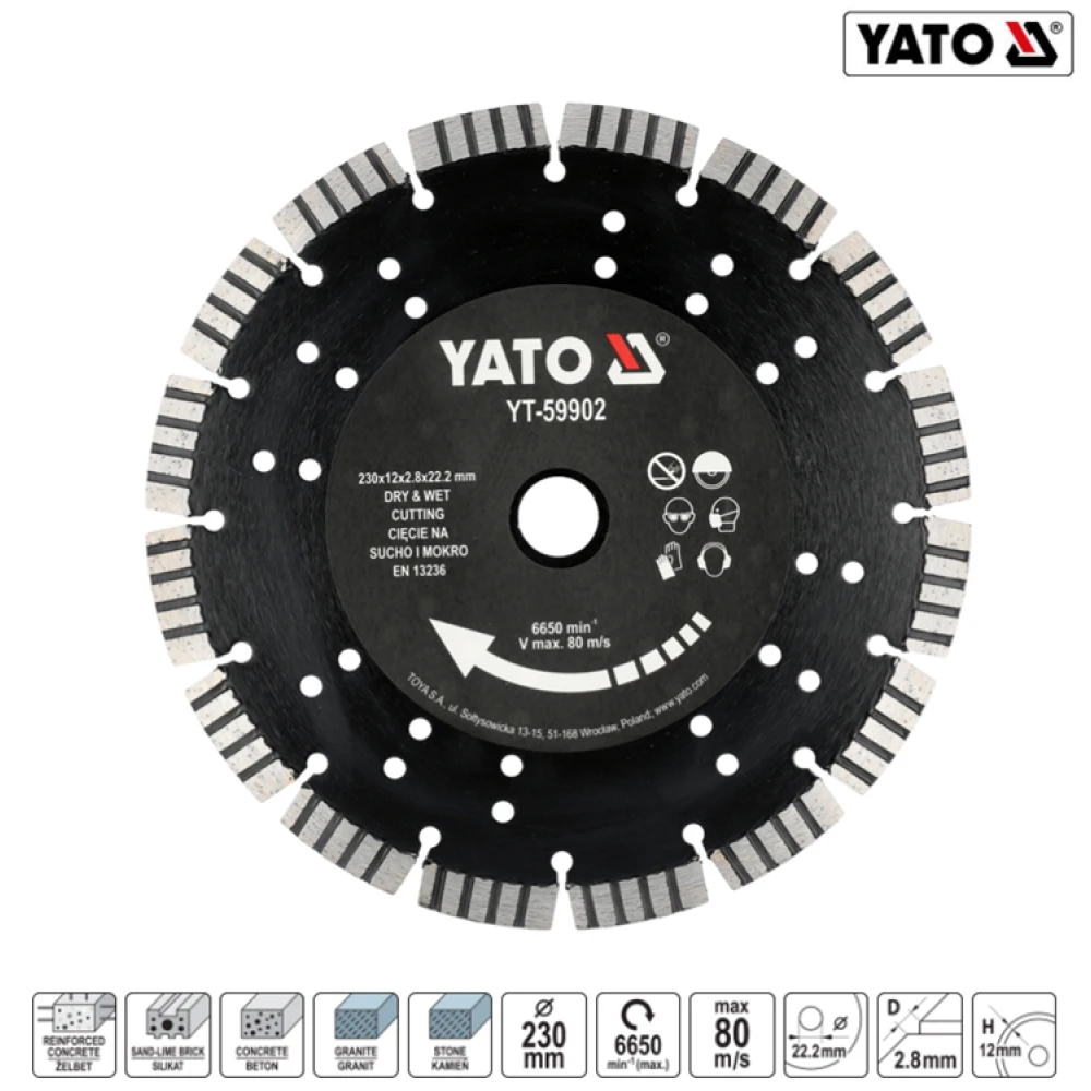 ΔΙΑΜΑΝΤΟΔΙΣΚΟΣ ΜΠΕΤΟΥ 230ΜΜ ΥΤ-59902 - 230.0MM-ΔΙΑΜΕΤΡΟΣ