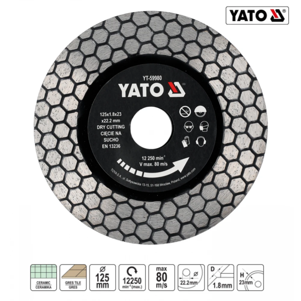 ΔΙΣΚΟΣ ΓΡΑΝΙΤΗ 125ΜΜ ΥΤ-59980