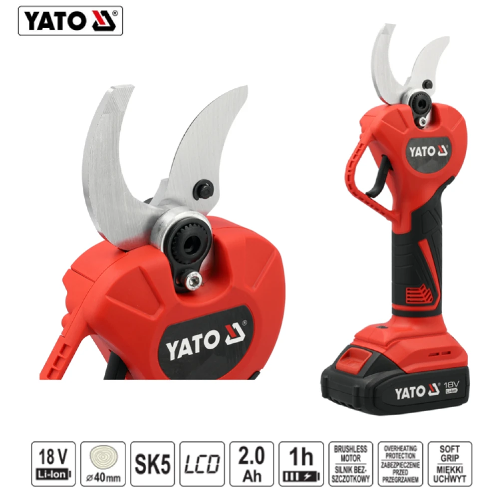 ΨΑΛΙΔΙ ΚΛΑΔΕΜΑΤΟΣ 18V 40MM 1X2Ah YT-828382