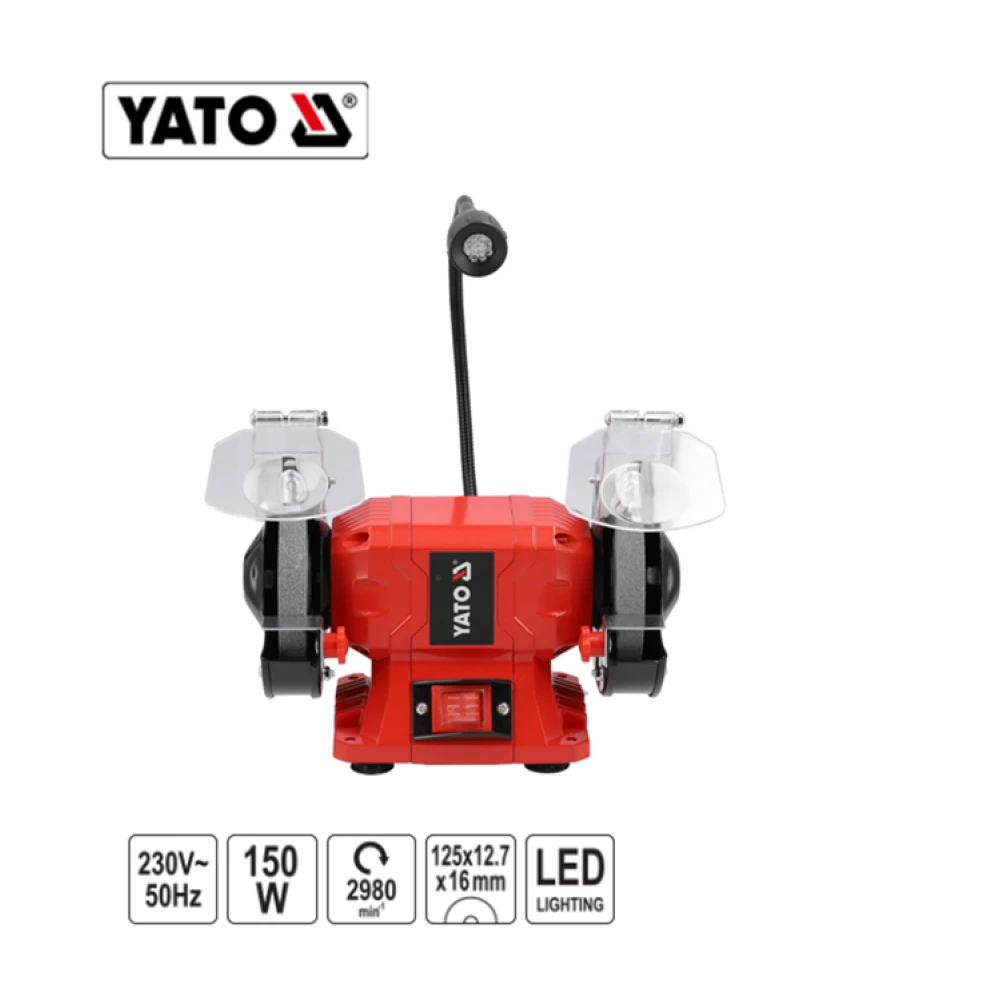 ΔΙΔΥΜΟΣ ΤΡΟΧΟΣ 150W 125ΜΜ YATO YT-822100