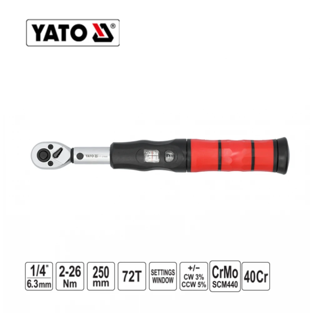 ΔΥΝΑΜΟΚΛΕΙΔΟ 1/4 2-26νm YT-07690